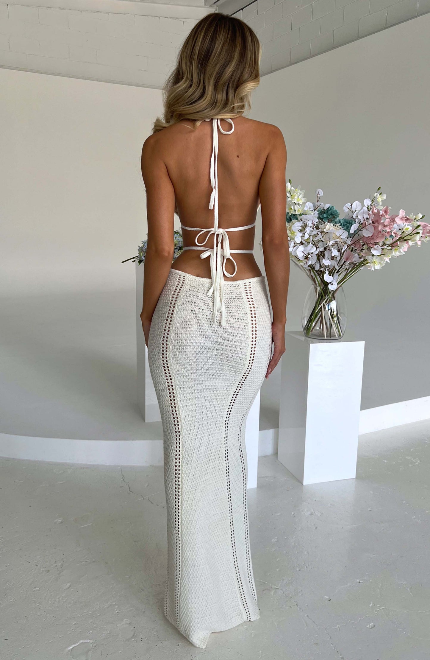 Vestido Maxi Arabella - Blanco
