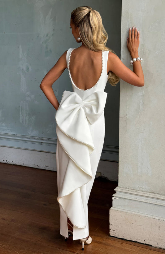Vestido Midaxi Lana - Marfil